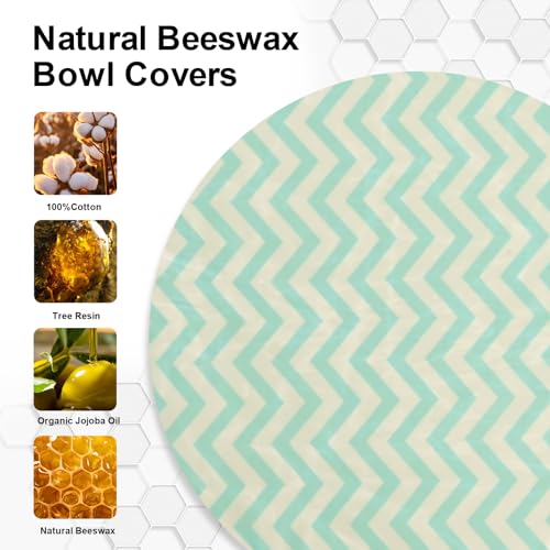 2Pcs 10inch Reusable Beeswax Elastic Bowl Covers for Bread Proofing - style: wavy