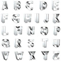 Capital Letter Alphabet Shaped Cookie Cutters Set Stainless Steel 26Pcs 2in - size: 2-Inch