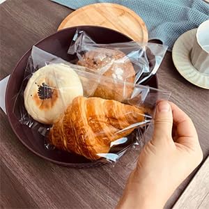 Cellophane Bags Cookie Bags Sleeves with Seal 4½ x 6½-inch Clear Cello Self Adhesive Resealable Packaging Gaggies for Candy Cookies Cards Treat, 100 Pack - size: 4.5x6.5 Inch (Pack of 100)