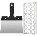Baderke Polycarbonate Chocolate Molds 21 Cavity with Scraper,Bullet