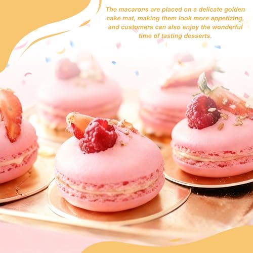uxcell 300 Pcs Mini Cake Board w/Tab 4 Inch Cardboard Cake Base Black - color: Black, size: 4 Inch