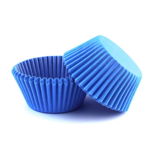 300 Count Blue Cupcake Liners Standard Paper Baking Cups - color: Blue