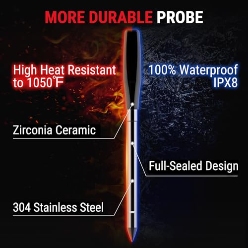 TempPro TempSpike 1000FT Wireless Meat Thermometer Digital with 2 Probes - style: 1000ft