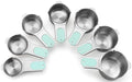 Spring Chef Magnetic Stainless Steel Measuring Cups Set of 7 Patented, Mint - color: Mint