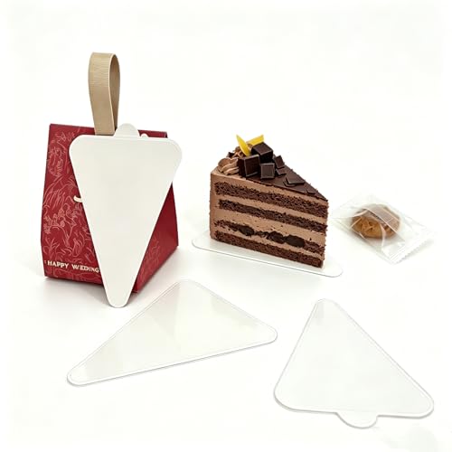 100Pcs Triangle Mini Cake Boards, 4 Inch Small Mouse Cardboard - size: Triangular - White