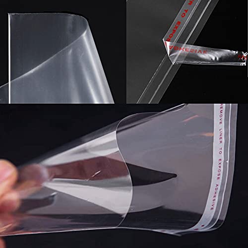 Clear Self Adhesive Bags 3x12" Long Resealable Cellophane Bags 200pcs Resealable Self-Sealing Cello Treat Bags 2mil for Incense Candies Crafts Candles Bakery Tie Golf Balls 8 Sizes to Choose from - size: 3 x 12 inches (Pack of 200)
