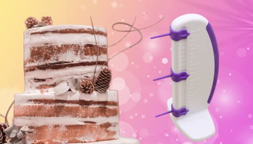 QIANG 2 Pcs Cake Measuring Marker Draw Balance Ruler,Cake Marker, Pattern Decoration Line Cake Edge Side Decorating Tools