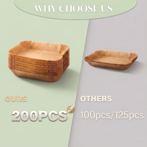 Small Air Fryer Liners, 2 qt Air Fryer Liners - size: 5.5''Square 200pcs