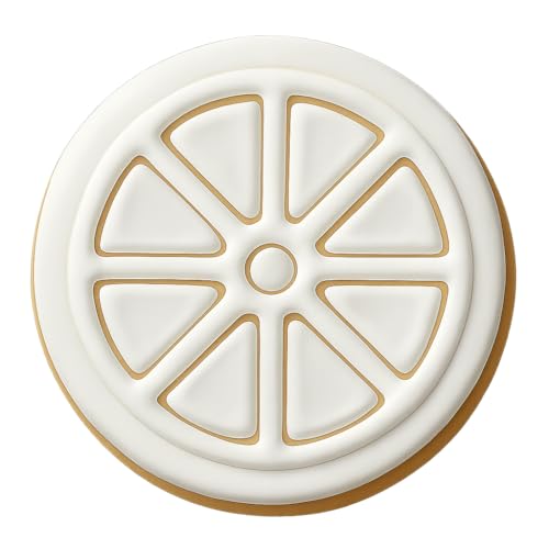 Stagecoach Wheel Cookie Cutter & Stamp, Fondant, Clay - 4x4"