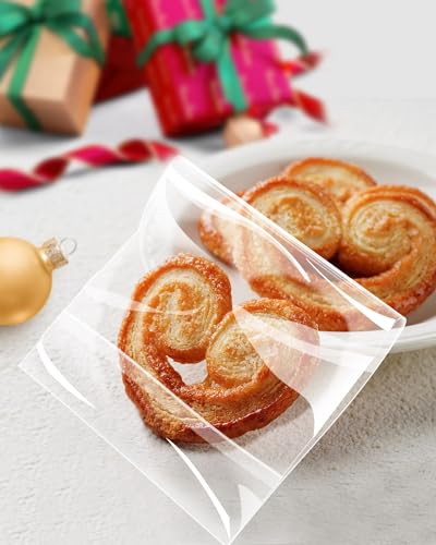 300 Pcs Self Adhesive Cookie Bags, 4x6in Sealing Cellophane Bags