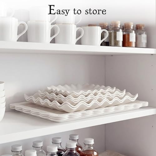 NWK 5-Piece Cupcake Stand & Appetizer Trays Set (White) - color: White
