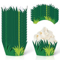 Whaline 36 Pcs Green Grass Cupcake Wrappers Grass Cupcake Liners Decorative Cupcakes Holders for Party Cake Dessert Decoration - style: Green Grass