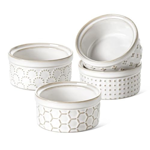 LE TAUCI Sauce Cups 2 oz for Charcuterie Boards, Set of 4, Arctic White - size: 2 oz