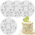 4 PCS Bear Silicone Fondant Molds Mini 3D Teddy Bear Candy Cake Chocolate Molds for Cake Decoration, DIY Desserts, Cupcake, Fondant, Clay, Gum Paste