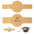 BlissBoard Disposable Parchment Bread Sling for Dutch Oven 50 Pcs - color: Unbleached, size: Round