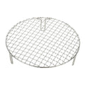 uxcell 8.5 Inch Round Cooking Rack, Stainless Steel Canning Racks with Legs, Barbecue Mesh Grill for Baking Cooling Steaming Cookware - size: 8.5 Inch