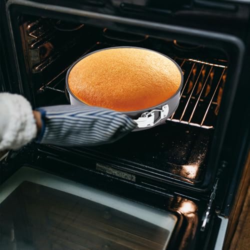 Springform Pan, Nonstick Cake Pan, Round cheesecake pan with leak-proof non-stick bottom removable bakeware.3 pieces 3 sizes, 7" 8" 9" for Cakes, Cheesecakes, Pizzas and Quiches. - size: 7+8+9.5 Inches