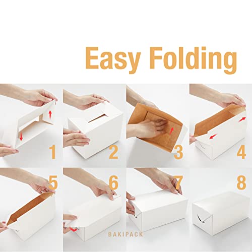 12 Cardboard Lunch Boxes, 7x4x3 Inches Take Out Food Containers - color: 7x4x3 Matte White