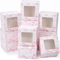 50 Pack Pink Seashell Cookie Boxes with Window - color: Pink, size: Seashell