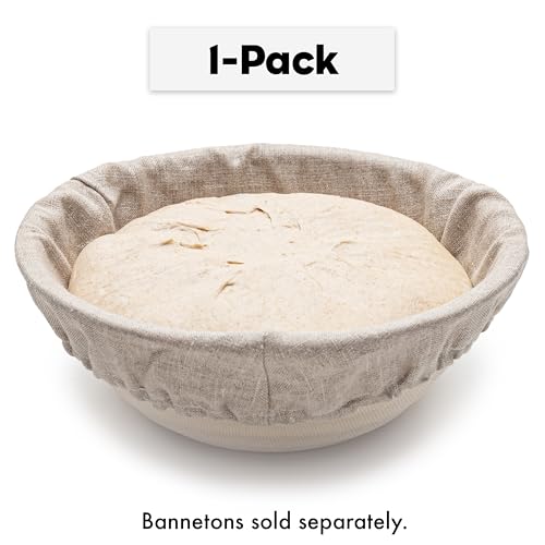 Brod & Taylor Boule Banneton Liner for Sourdough & Artisan Bread Baking – Proofing Liner Made From 100% Natural Linen (1-Pack) - size: Boule