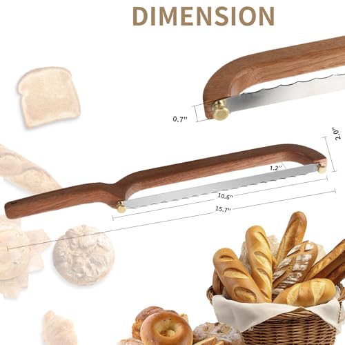 Uprichya Bread Knife for Homemade Bread Sourdough, Bread Slicer，Left-Handed - style: left hand