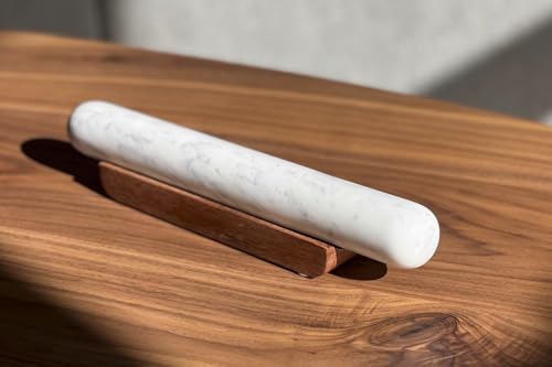 Marble Rolling Pin on Wood Base by Verve CULTURE