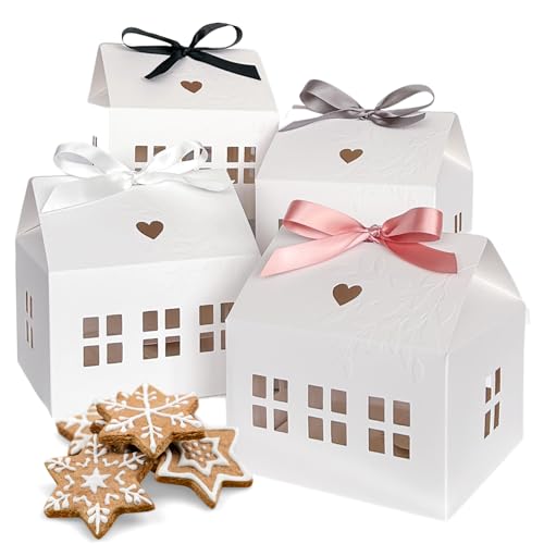 Karentology Signature Classic House-Shaped Cookie Gift Boxes, 20 Pack