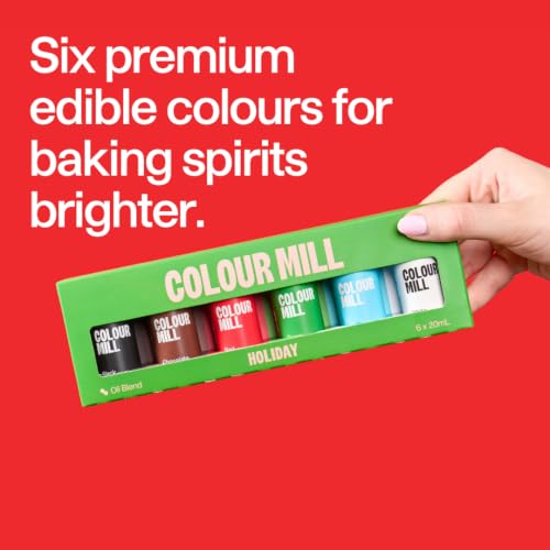 Colour Mill Oil Blend Food Coloring, Christmas Pack - color: Christmas 6 Pack