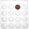 Rose Flower Chocolate Candy Mold, 16-Cavity Plastic Tray, 113