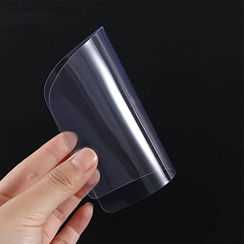 Leadigol 10Pcs Plastic Cake Scraper,Flexible Cake Fondant Smoother Shaper,Transparent Cake Cream Scraper,Icing Smoother for Bread Pastry Cake