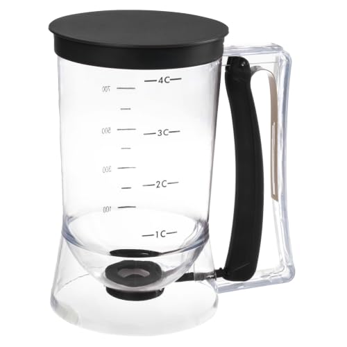 Classic Cuisine Pancake Batter Dispenser, Black, 4-Cup - color: Black