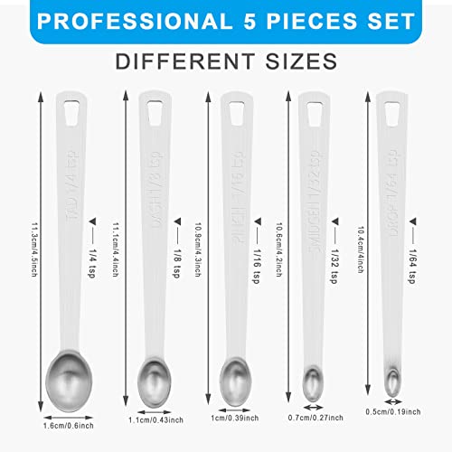 5pcs Mini Measuring Spoon Set, Heavy Duty Stainless Steel - size: 5pcs-mini-steel