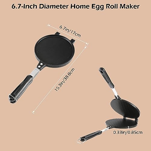 Dyna-Living 8.6 inches Waffle Cone Maker Ice Cream Cone Maker & 6.7'' Waffle Maker Non-stick Egg Roll Maker Waffle Bowl Maker