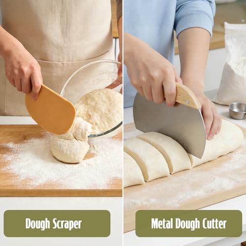 Sourdough Starter Kit, Breathable Cotton Basket, Machine Washable