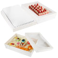 10 Sets 19x14x4 Inch Rectangle Cake Boxes with Boards