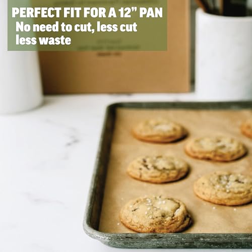 Zenlogy 12x16 Parchment Paper, 200 Sheets, Pre-Cut, Fits Half Sheet Pans