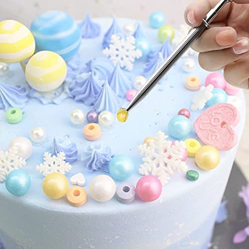 Sprinkle Pen, 4-Prong Edible Pearl Grabber Tool for Cake Decorating