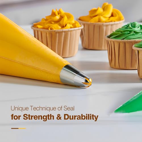 Keenpioneer Piping Bag - Disposable Cake Decorating Bag - size: 16 inch