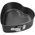 Webake 9in Heart Shaped Nonstick Springform Pan, Ideal for Cheesecakes, Quiches, Black - size: 9 in Heart