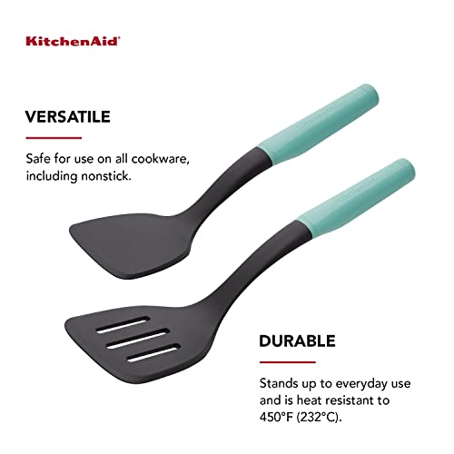 KitchenAid Universal Turner Set, 2-Piece, Aqua Sky - color: Aqua, style: 2 Piece Turner Set