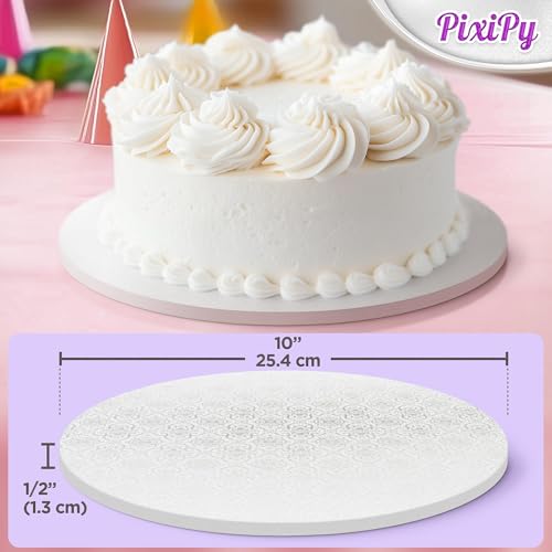 Cake Boards, 4 Pack, 10 inch, White, Reusable Round Cake Drums - size: 4 Pack, 10 inch
