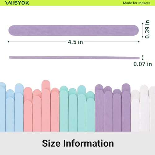 100Pcs 4.5 Inch Macarons Popsicle Sticks - size: 100pcs