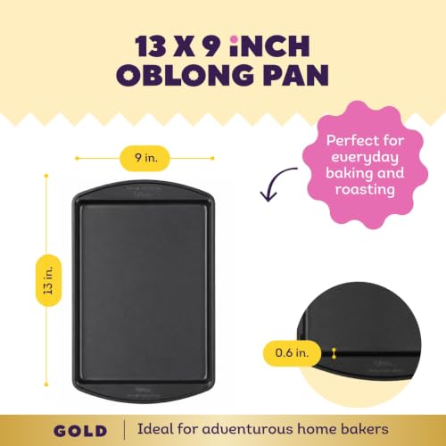 Wilton Gold Non-Stick Small Baking Sheet, Made Without PFAS, 13 x 9 in. - size: 13 x 9 in. (Pack of 1)