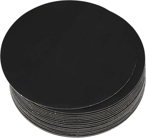 JIYIXhylera12 inch Cakeboard Round,Disposable Cake Circle Base Boards Pizza Plate,Food-Graded Cardboard Cake Rounds Cake Base,Waterproof and Oil-Proof for Cake DIY, Dessert and Crafts Display - color: 20pcs Black