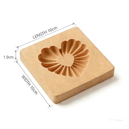 Carved Wooden Gingerbread Cookie Mold,3D Wooden Baking Mold Cookie Biscuit Press Stamp Molds,Cookie Cutter,Cookie Stamp,DIY Biscuit Stamp Mould for Halloween Thanksgiving Christmas(loving) - color: loving