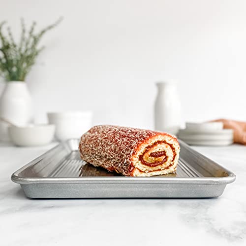 USA Pan Bakeware Nonstick Jelly Roll Baking Sheet Pan, Aluminized Steel, Set of 1 (Pack of 6) - size: Set of 1 (Pack of 6), style: Jelly Roll Pan