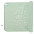 Silicone Pastry Non Stick Baking Mat 32"*24" Dough Rolling Edge Heightening - color: Green, size: 32"L x 24"W