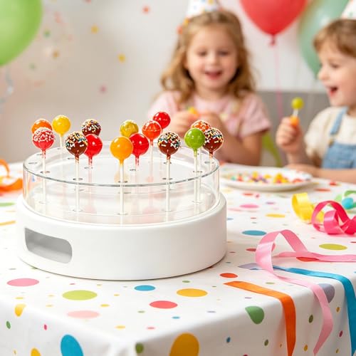 Cake Pop Stand, 22-Hole Clear Double-Layer Holder for Parties