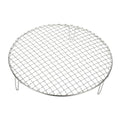 uxcell 11 Inch Round Cooking Rack, Stainless Steel Canning Racks with Legs, Barbecue Mesh Grill for Baking Cooling Steaming Cookware - size: 11 Inch