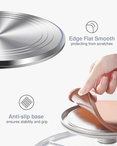 Puroma Aluminum Cake Turntable Rotating Non-slip Decorating Cupcake Cake